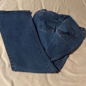 Lane Bryant Dark Blue Flare & Wide Leg Jeans